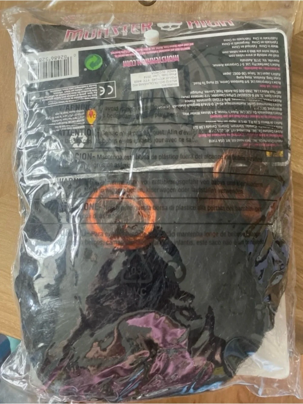 monster high orange and black Skelita Calaveras Costume Wig